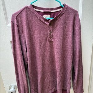 Marine Layer Plum Henley Top